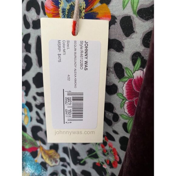 NWT Johnny Was Bohemian Glam Ombre Sequin Alicia Kimono L - Picture 8 of 13